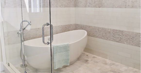 Bathtubs Large and Freestanding Bathtub In Large Shower