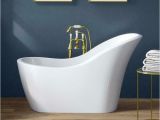 Bathtubs Luxury 0 1520mm Freestanding Slipper Bath Modern Bathroom Acrylic