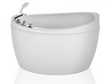 Bathtubs Luxury 0 Empava 50" Luxury Freestanding Jacuzzi Bathtub White