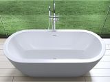 Bathtubs Modern 2 Modern Double Ended Design White Freestanding Bath Tub