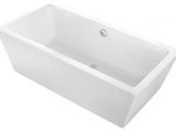 Bathtubs Modern 4 Alsen Rectangle Freestanding Bathtub White Acrylic 59