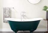 Bathtubs Modern 5 68" Waller Cast Iron Clawfoot Double Slipper Tub Modern