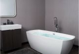 Bathtubs Modern 6 69" Luxury Acrylic Freestanding Spa soaking Bathtub Oval