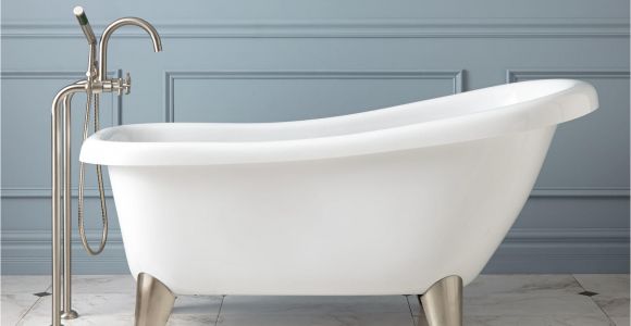 Bathtubs Modern 8 Edwin Acrylic Slipper Tub Modern Feet Bathroom