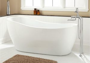 Bathtubs Modern I 67" Giana Acrylic Slipper Tub Bathroom