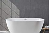 Bathtubs Modern N Vanity Art 59 Inch Freestanding Acrylic Bathtub