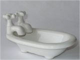 Bathtubs Porcelain Ceramic Porcelain soap Dish Bathtub with Facets by