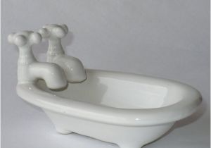 Bathtubs Porcelain Ceramic Porcelain soap Dish Bathtub with Facets by