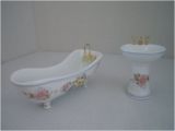 Bathtubs Porcelain Miniature Bathtub and Sink Porcelain Bathroom Tub