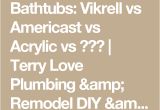 Bathtubs Porcelain Vs. Acrylic Bathtubs Vikrell Vs Americast Vs Acrylic Vs