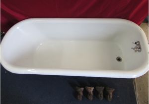 Bathtubs Porcelain Vs Enamel Lot Detail Large Cast Iron Porcelain Enameled Claw Foot