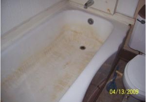 Bathtubs Porcelain Yellow Stains On An Old Porcelain Tub