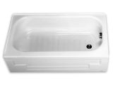 Bathtubs soaking Depth Tiny 4 Foot Long Bath Tub Porcelain On Steel Can with