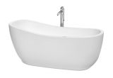 Bathtubs soaking E Shop Wyndham Collection Margaret 66 Inch White