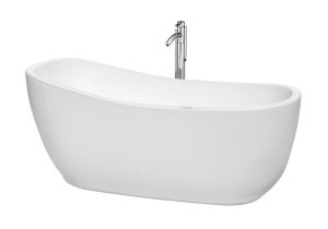 Bathtubs soaking E Shop Wyndham Collection Margaret 66 Inch White