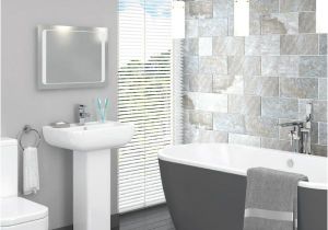 Bathtubs soaking Y This Beautiful Grey Bathroom Design is Plemented