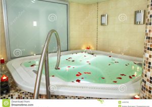 Bathtubs soaking Z Bath Of A Jacuzzi Stock Photo Image Of Heat Green Rose
