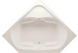 Bathtubs with Center Drain Aquatic Cavalcade 60 In Acrylic Center Drain Corner Drop