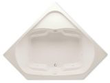 Bathtubs with Center Drain Aquatic Cavalcade 60 In Acrylic Center Drain Corner Drop