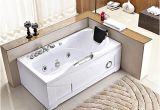 Bathtubs with Jets and Heater 60 Inch White Bathtub Whirlpool Jetted Bath Hydrotherapy