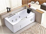 Bathtubs with Jets and Heater 60 Inch White Bathtub Whirlpool Jetted Bath Hydrotherapy