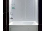 Bathtubs with Surround Walls Dreamline Qwall Tub 28 32 In D X 56 to 60 In W X 60 In