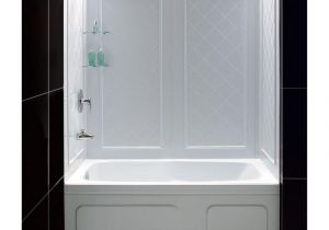 Bathtubs with Surround Walls Dreamline Qwall Tub 28 32 In D X 56 to 60 In W X 60 In