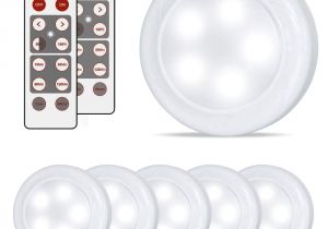 Battery Operated Ceiling Light with Remote Amazon Com Lifeholder 6 Pack Led Puck Lights Timer Wireless