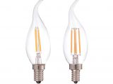 Battery Operated Light Bulb socket Retro Led Filament Light Bulb C35t Candle Flame Tip Style 2w 4w 6w