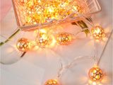 Battery Operated Recessed Lights Battery Operated 1 5m 3m Warm White Rose Gold Ball Shaped Led String