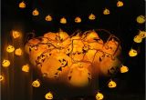 Battery Powered Art Light 2018 16 Led Halloween Pumpkin Light String Led Strings Battery