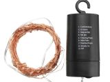 Battery Powered Art Light wholesale Jiguoor Battery Powered 10m Waterproof Copper Wire Black