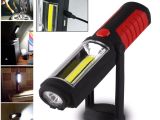Battery Powered Work Lights Powerful Portable Cob Led Flashlight Magnetic Usb Rechargeable Work