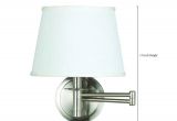 Bayco Lights Kenroy Home 21011bs Sheppard Wall Swing Arm Lamp Brushed Steel