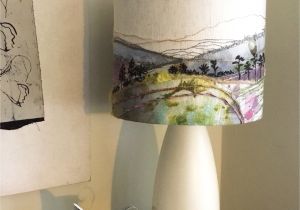 Beach themed Lamp Shades Uk British Landscape Lampshade with Embroidery Of Geese Measuring 20 X