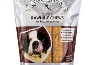 Bench and Field Dog Food Tartar Shield soft Rawhide Chews for Extra Large Dogs 12 Count