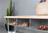 Bench with Shelf Underneath Shoe Storage Shoe Storage Bench Entryway Bench Industrial Bench