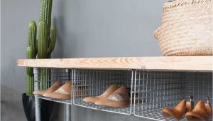 Bench with Shelf Underneath Shoe Storage Shoe Storage Bench Entryway Bench Industrial Bench