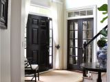 Best Black Paint Color for Interior Doors Black Internal Doors Pinterest Curtain Door Door Curtains and