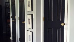 Best Black Paint for Interior Doors How to Paint Interior Doors Black Update Brass Hardware White
