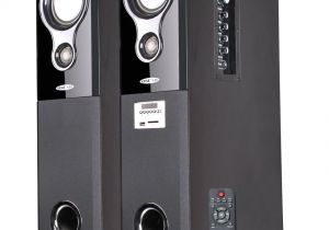 Best Bluetooth Floor Standing Speakers Buy Oscar Osc 16600bt 2 0 tower Speakers with Bluetooth Karaoke and