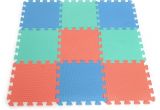 Best Children S Floor Mats 9pcs Set Interlocking Puzzle Foam Floor Mat Gym Thick Squares area