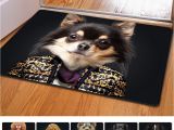 Best Door Rugs for Dogs 40 60cm Non Slip 3d Printed Doormat Wearing Clothes Dog Printing