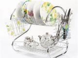 Best Extra Large Dish Rack Best 2 Tiers Kitchen Dish Cup Drying Rack Drainer Dryer Tray Cutlery