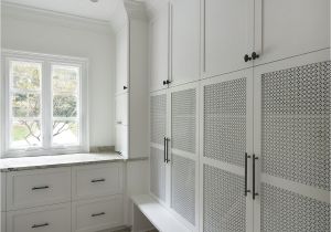 Best Flooring for Mudroom Mudroom with Mesh Panel In Cabinet Doors Brick Herringbone Floor