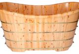 Best Freestanding Bathtub Brands Alfi Brand Ab1105 63 Free Standing solid Cedar Wooden