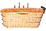 Best Freestanding Bathtub Brands Alfi Brand Ab1148 59 Inch Free Standing Oak Wood Bath Tub