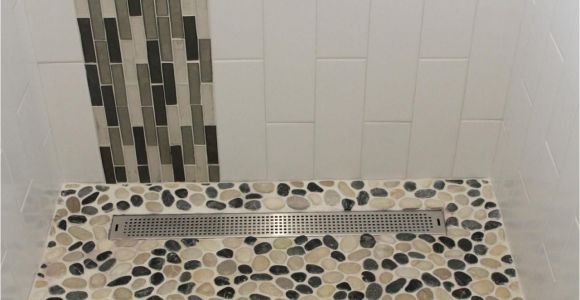 Best Grout for Pebble Shower Floor Black and White Pebble Tile Pinterest White Pebbles Pebble