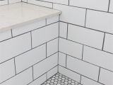 Best Grout for Pebble Shower Floor Master Bathroom Shower Subway Tile with Grey Grout Stone Bench and