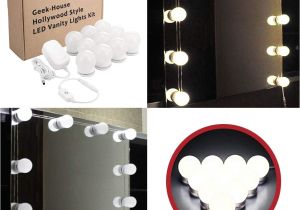 Best Light Bulbs for Makeup Vanity Hollywood Style Led Vanity Mirror Lights Kit 10 Bright Bulbs with